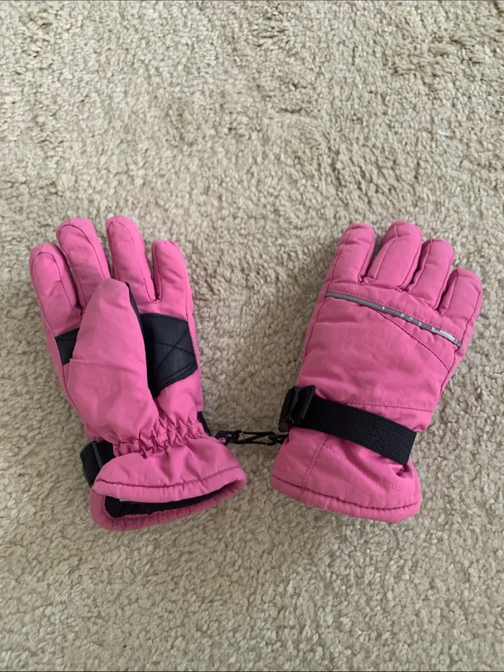 Kids Pink Insulated Winter Gloves Tough Outdoors Snow Gloves - Ski & Snow